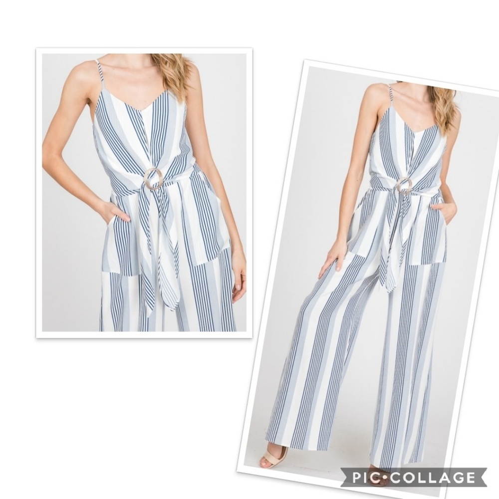 SOLD OUT ! Belted Stripe Jumpsuit

💕